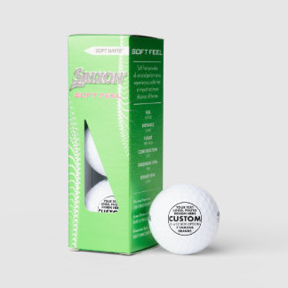 3 bolas de Personalizado personalizadas Srixon Sof