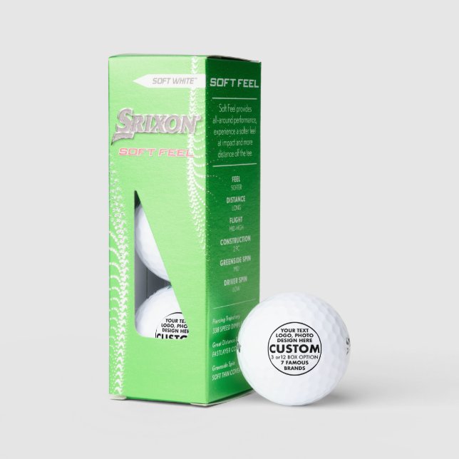 3 bolas de Personalizado personalizadas Srixon Sof (Embalaje)