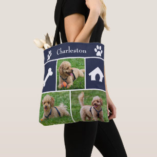 3 Bolsa De Tote De Canine Collage de fotos