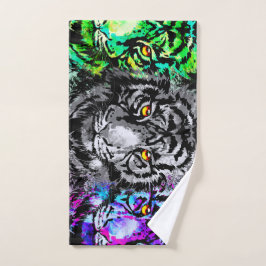 3 Cabezas de tigre toallas de baño - Juego de toal