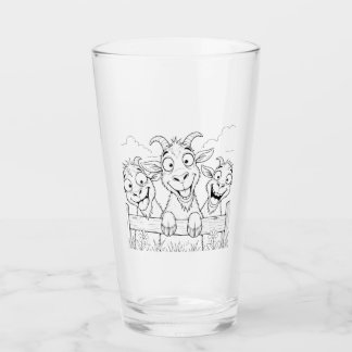 3 Cabras Tontas Vaso de Bebida