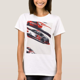 **"3 Camiseta de diseño de carrera de arrastre de