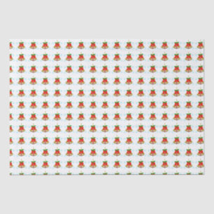 3 campanas en papel de envolver la nieve