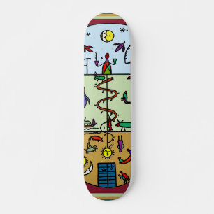 3 Capas de Skateboard de Vida
