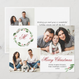 3 Collage de fotos Feliz Saludo de Navidad