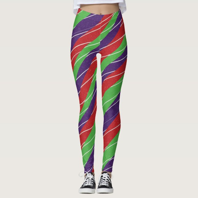3 Color Candy cane Leggings (Anverso)