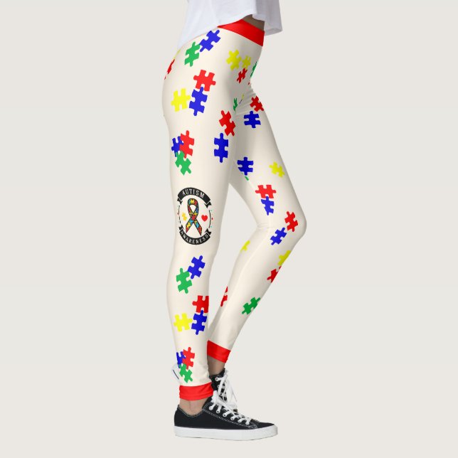 # 3 Conciencia sobre el Autismo - Leggings (Derecha)