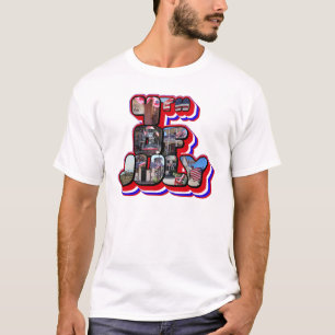 3.D 4 De Julio Carta Grande Camiseta