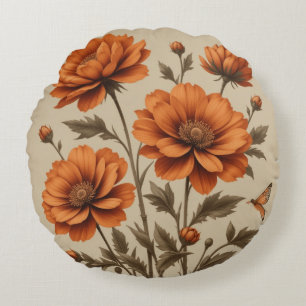 3.d flores naranjas quemadas en almohada de fondo 
