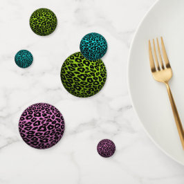 3.D Multicolor Leopardo Bolas Confetti