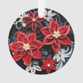 3.d Papel Quillado Navidades de arte ornamento de