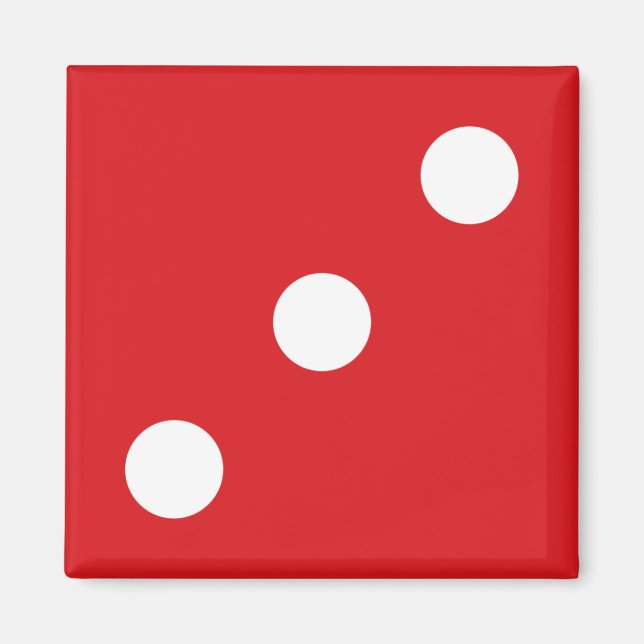 3 Dados Rojos Imán (Frente)