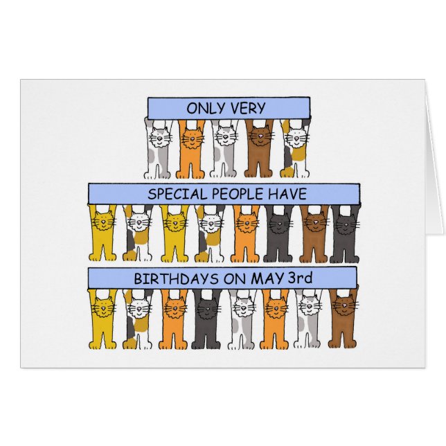 3 de mayo Personalizados gatos (Anverso (Horizontal))