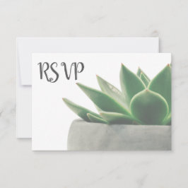 3 Entree Choice Modern Green Succulum RSVP