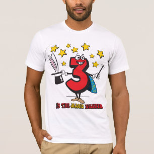 3 es la camisa divertida del número mágico