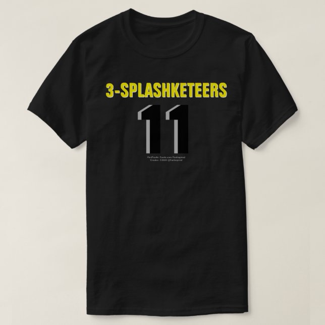 3-ESPLAZOS: 11 camisetas (Diseño del anverso)