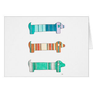 3 Estudio de color de Dachshund #1