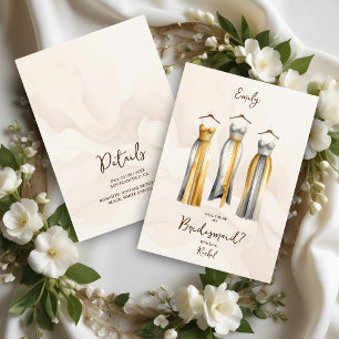 3 Exquisite Bridesmaid Dresses Watercolor Ask