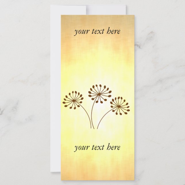 3 Flores marrones (Anverso)