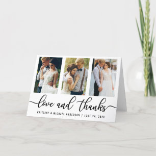 3 Foto Boda moderno Amor y agradecimiento a Fold