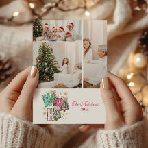 3 Foto Caprichosa Ho Ho Ho Navidad Familia