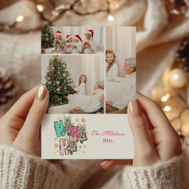 3 Foto Caprichosa Ho Ho Ho Navidad Familia