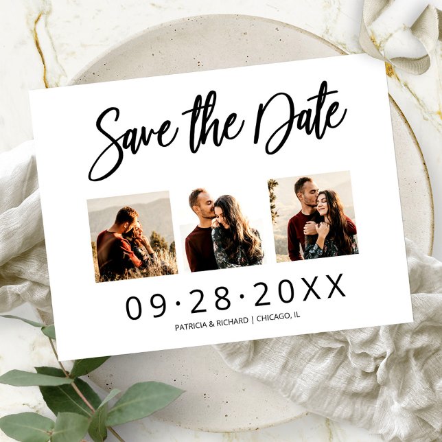3 Foto Collage Boda Guardar La Fecha  (Subido por el creador)