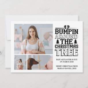 3 Foto Invitación de embarazo en árbol de Navidad
