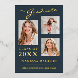 3 Foto Invitación de escritura moderna con un guió