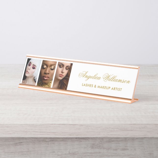 3 Fotomaquillaje Lashes Cabello Nombre Placa (Anverso)