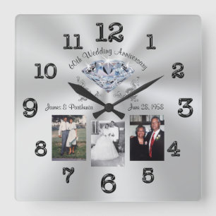 3 fotos personalizadas reloj de 60 años