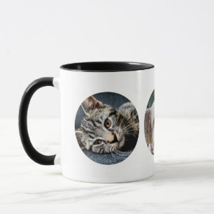3 Fotos REDONDAS Haz Tu Propia Taza Nuevo Gato Per