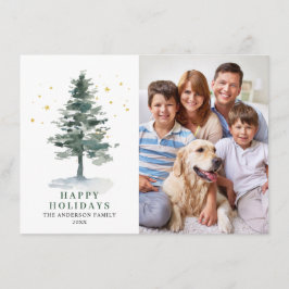 3 Fotos: Saludo de árbol de Navidad Minimalista