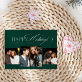 3 fotos Tarjeta de Navidades de guiones Felices Fi