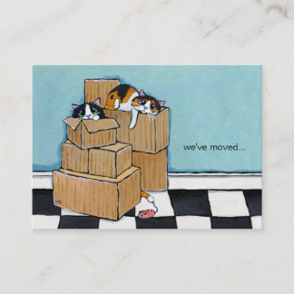 3 gatos y cajas el | hemos movido la invitación