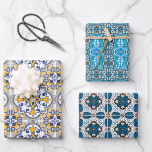  😍 3 Hermosas hojas de papel de envolvimiento d