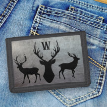Cartera de hombre monogramada para cazador de cier
