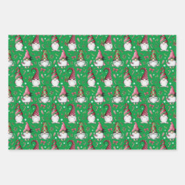 3 Hojas De Navidades Envueltas