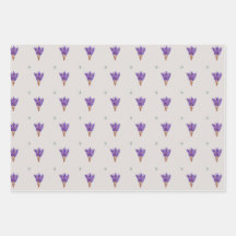 3 hojas de papel de ajuste de diseño floral (mixto