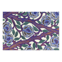 3 hojas de papel de envolvimiento de flores de épo