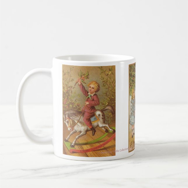 3 Imágenes de 1800s TAZAS DE NAVIDAD (Izquierda)