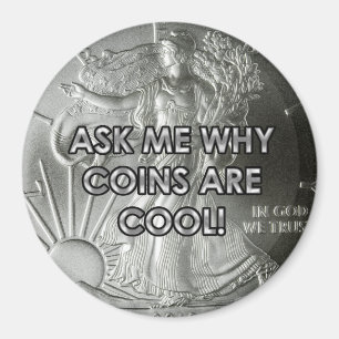 3" imán de la moneda