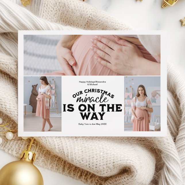 3 Invitación de embarazo de Navidades fotográficos (Subido por el creador)