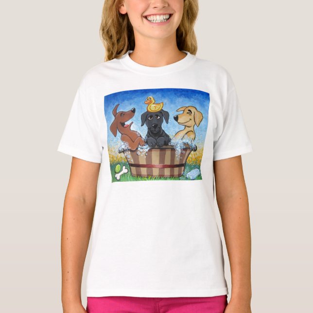 3 Labores en una camiseta con una boca en boca (Anverso)