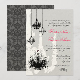 3 lámparas negras invitaciones a bodas de acento r