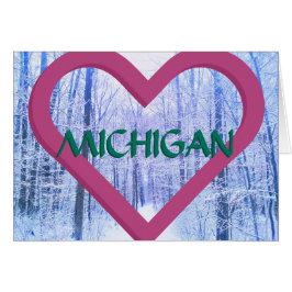3 MADERA DE INVIERNO DEL CORAZÓN MICHIGAN