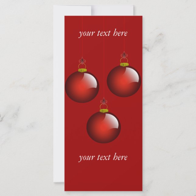 3 Ornamentos rojos (Anverso)