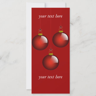 3 Ornamentos rojos