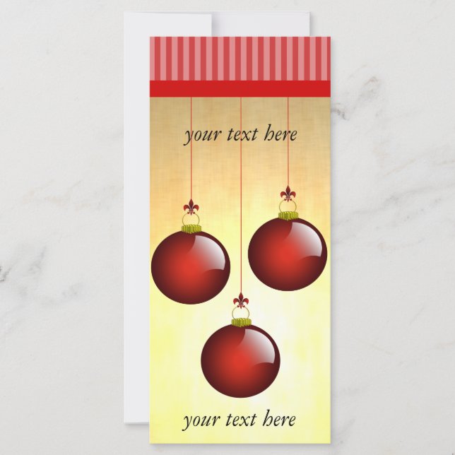 3 Ornamentos rojos (Anverso)