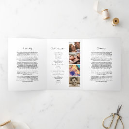 3 páginas Orden funeral de servicio | Programa Mem